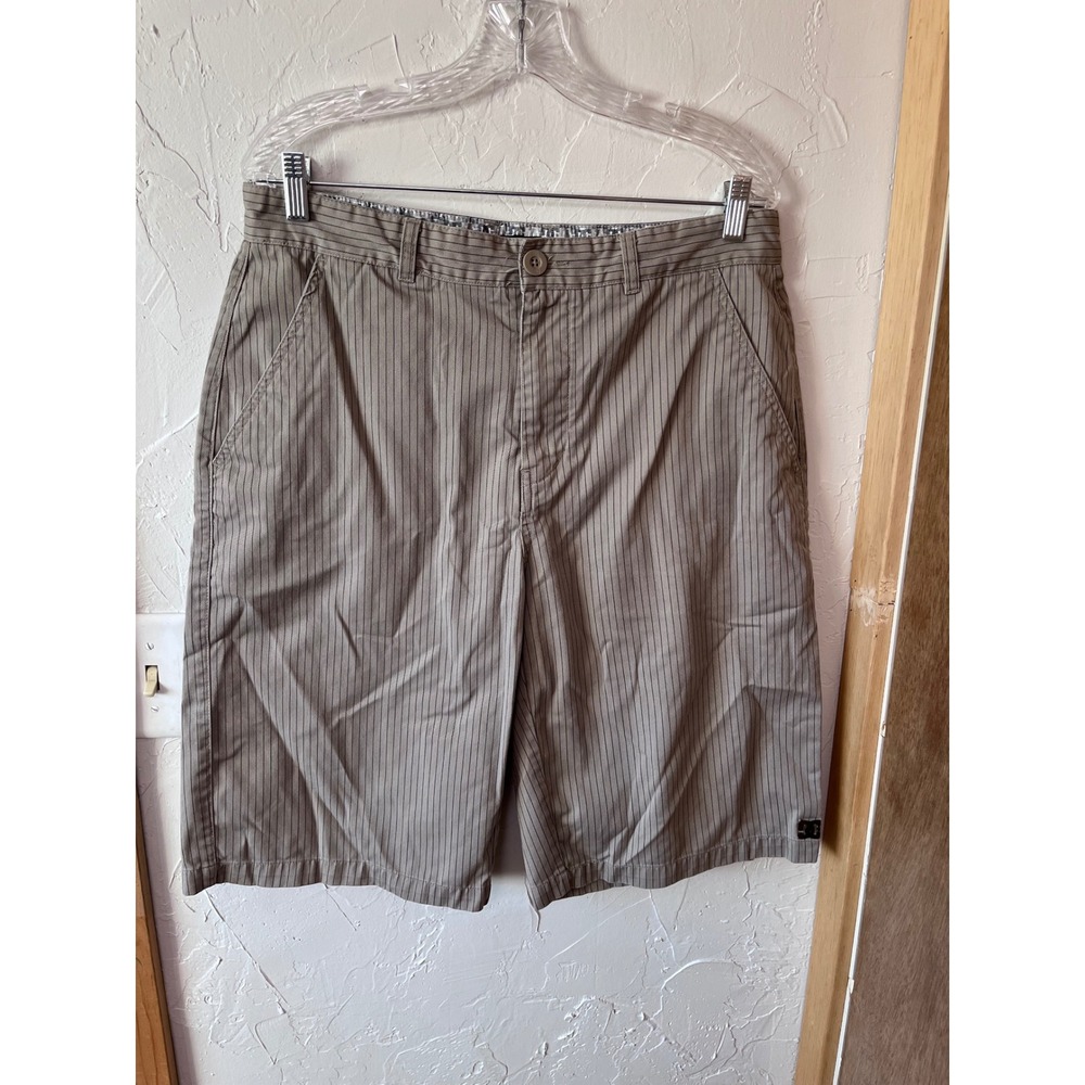 DC Shoes Men's Tan Vertical‎ Stripe Casual Shorts Size 36